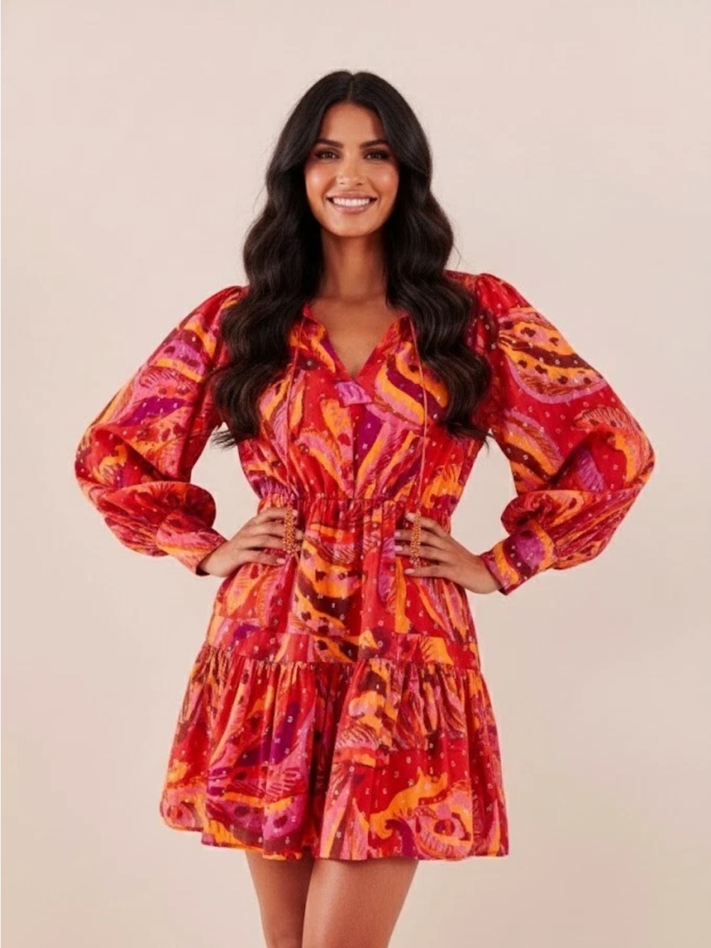 Farm Rio Banana Juice Mini Dress Size XS